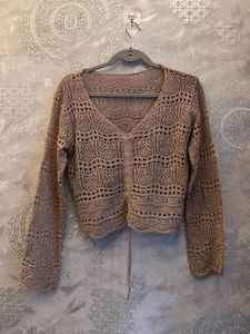 Crochet Knit Cardigan