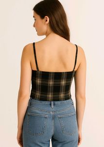 Plaid Crop Top