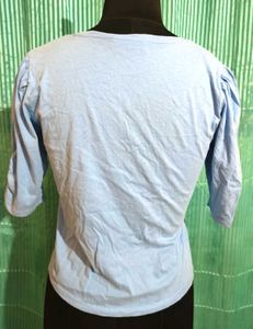 🎁Buy 2 Get 1 Free🎁Size S/M Cute Blue V-Neck Top