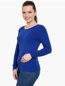 Blue Color Knitted Pull Over Sweater