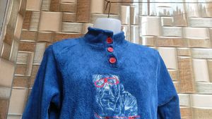 Cute Blue Pullover Sweater