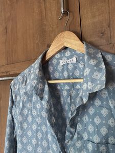 kalamkari work patches shirt