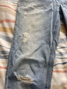 H&amp;M jeans (ripped and washed off look)