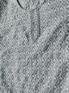 Embroidered Cotton Kurta