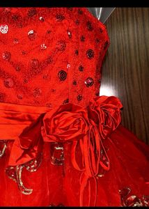 Korean Red Party Wear Gorgeous Dress❤️