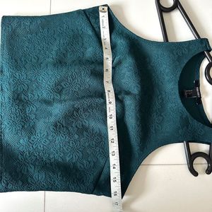 Forever 21 Teal Lace Halter Top
