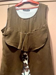 Brown Layered Dress