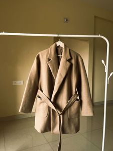 Belted Wool Blend Coat