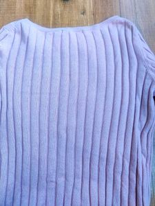 Winter Light Pink Sweater Top