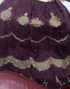 Self Design Embroidered Semi Stitched Lehenga Chol