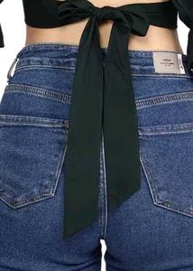 Black Tie Crop Top