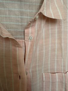 Striped Light Pink Button-Down Shirt Primark