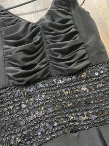 Black Party Dress with Sequins