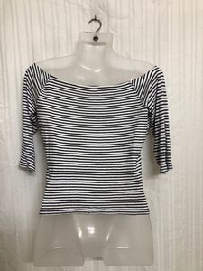 Clockhouse White Half Sleeve Top