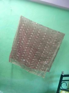 Maroon Embellished Dupatta chunri