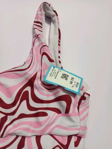 Swirl Print Sports Bra Small Premium Fabri