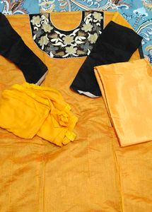 Embroidered Suit Piece With Lower Nd Duppata