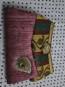 2 Clutch Handheld Bags