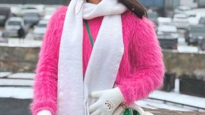 Fuzzy Pink Faux Fur Top