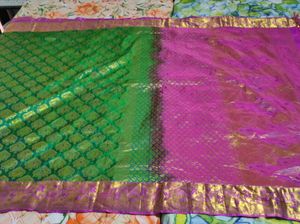 Green & Pink Saree