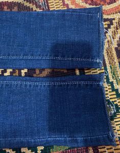 Dark Blue Ribbed Jeans