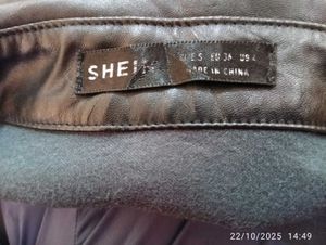 shein Light leather shirt in free size.