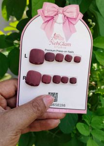 NehGlam Premium Press-On Toe Nails