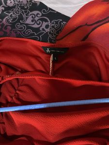 Red Ruched Dress