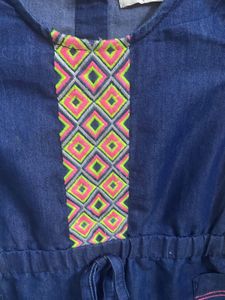 Kids Denim Dress(6 To8yrs) PRICE DROP
