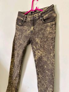 Printed Olive Jeans