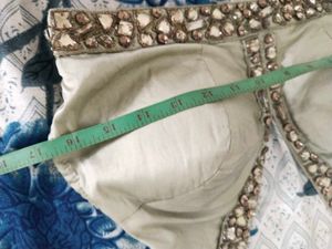 Heavy Flared Backless Choli Lehnga
