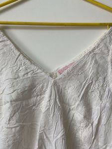 V Neck Embroidery Top