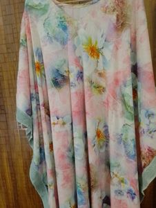 LOW PRICE SALE Crepe Floral Printed Kaftan Dress