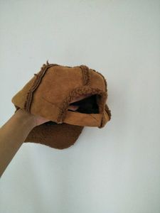 Suede Faux Patchwork Baseball Cap