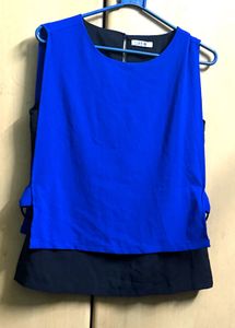 Blue Sleeveless Top