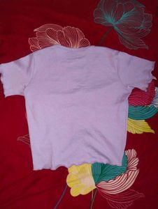 Lavender Ruched Drawstring Top