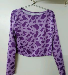 Cow print Crop Top