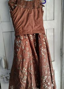 🤎 Brown Crop Top Lehenga choli🔥ethnic set