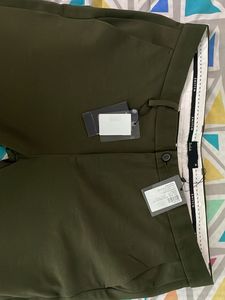 Olive Green Casual Pants