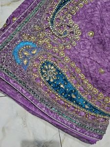 Elegant Purple Saree
