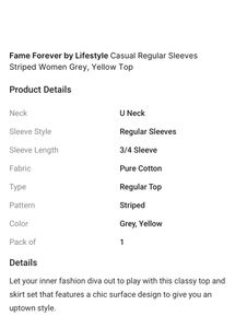 Yellow Striped T Shirt