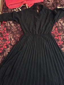 Pleated Midi Dress
