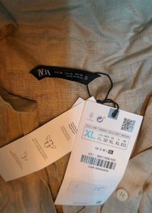Zara Beige Shirt - New with Tag