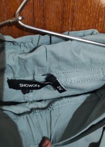 Light Green Skinny Fit Peg Trouser