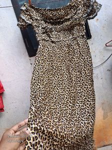 Crepe Off Shoulder Gown