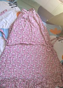 Halter neck free size dress and top