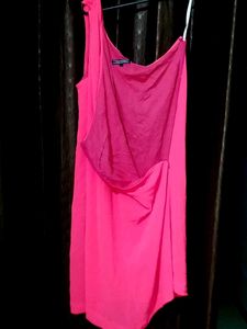 Hot Pink One Shoulder Tank