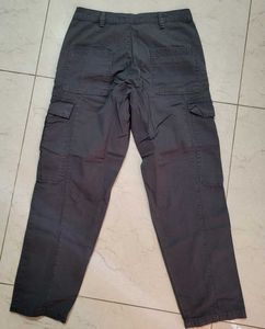 Grey Utility Cargo Pants