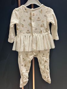 Cute Baby Romper with Character Print