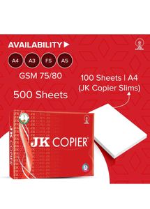 Jk printing paper 75gsm A4 size